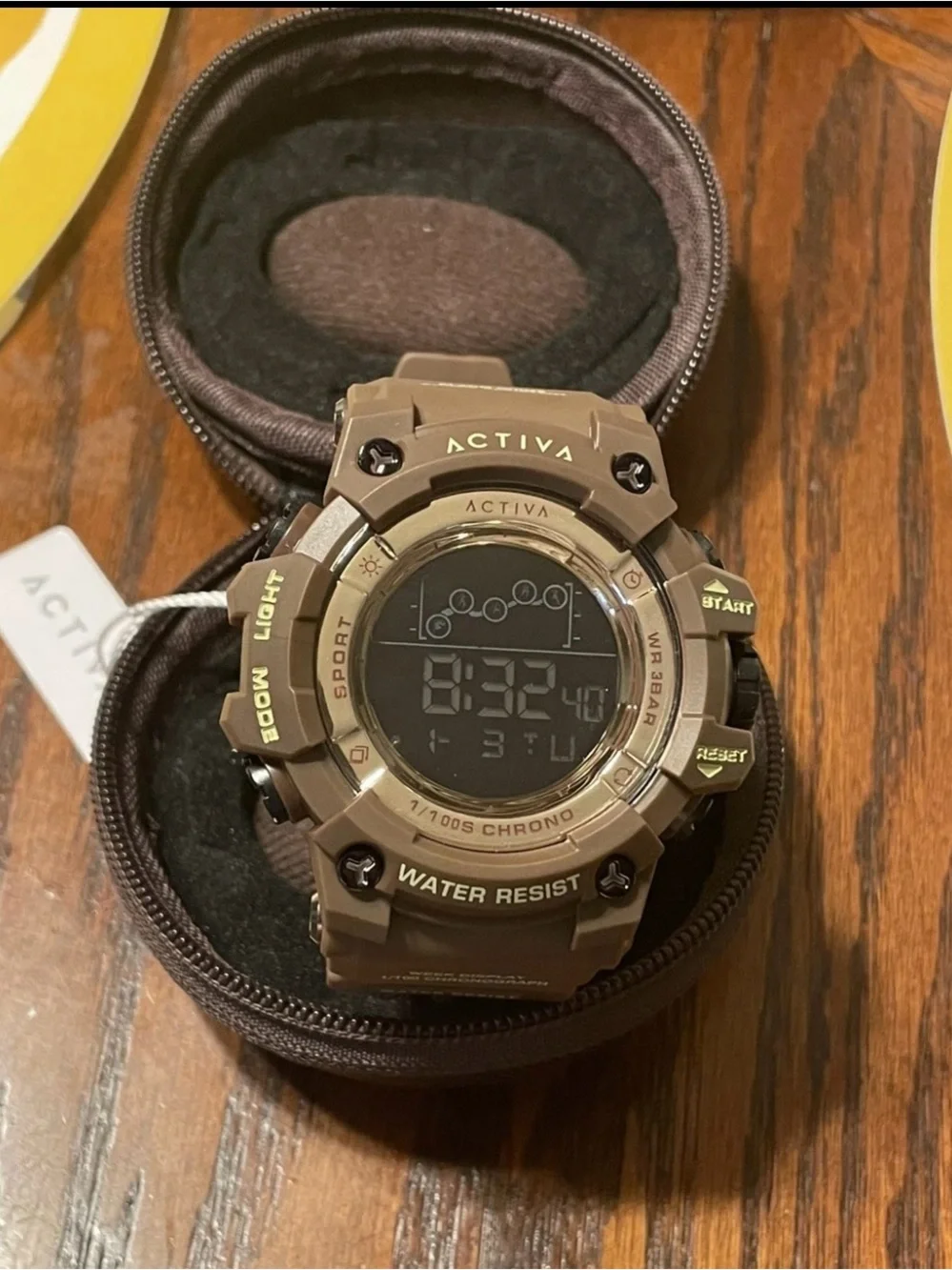 Invicta Brown Digital Activa Sport Watch with Black Dial